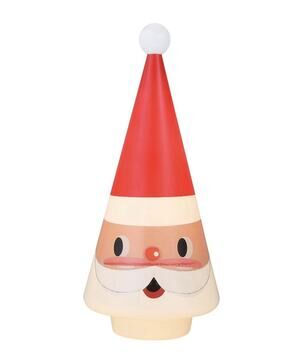 Mr. Christmas 24" Retro Santa Tree Blow Mold Cone Lighted Christmas Decor NEW